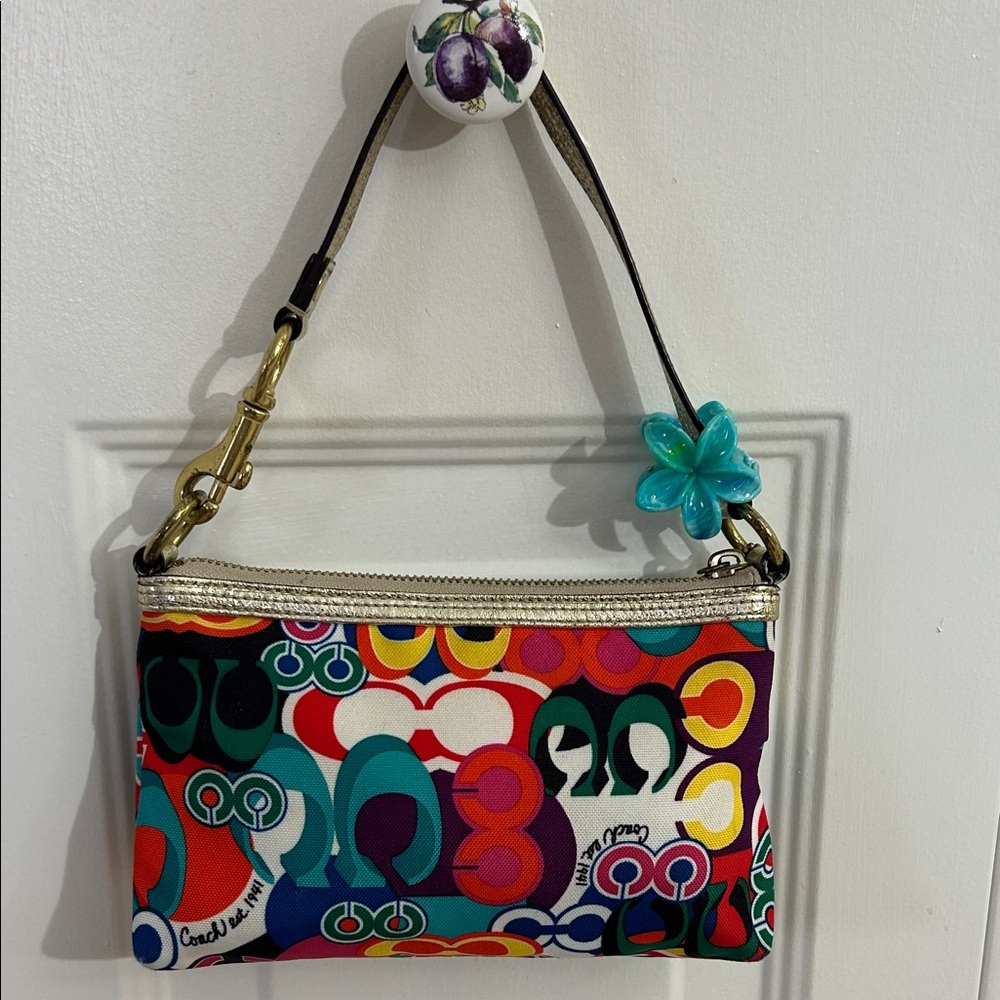 Coach Multicolor Patterned Small Shoulder Bag Wit… - image 3